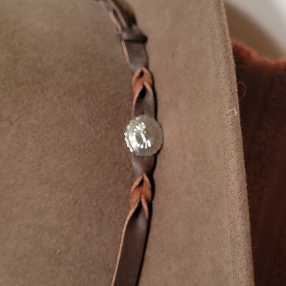 ELAN BLANC Hat w/ leather hat band, EUC, XL - Picture 4 of 10